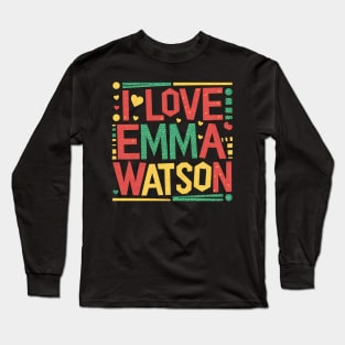 I Love Emma Watson Long Sleeve T-Shirt